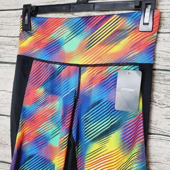 Yitong Four Way Stretch Leggings Size S/M NWT - Picture 2 of 7